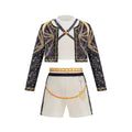 2026 Spring Summer Girl Cosplay Singer Fashion Clothes Stage Performance 3PCS Set Children Show Halloween Carnival Party Costume