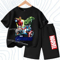 Summer Spider Man Kids Cartoon Short Sleeved Suit Children Clothing Casual Tracksuits T-shirt  Shorts 2pc/set for Boys Clothes
